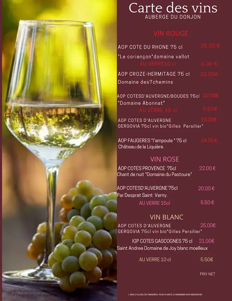 Menu_AUBERGE DU DONJON_Polignac_image_1