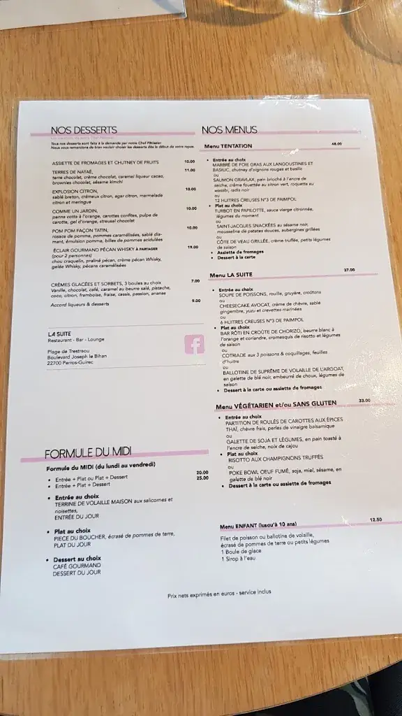 Menu_La Suite_Perros-Guirec_image_1
