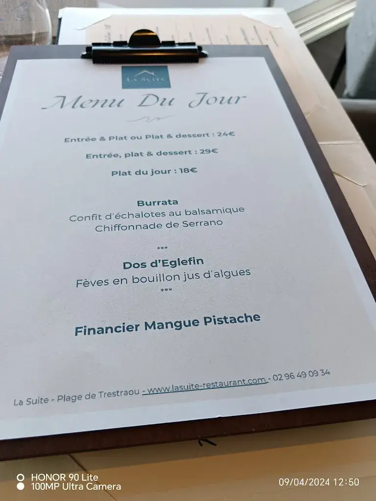 Menu_La Suite_Perros-Guirec_image_2