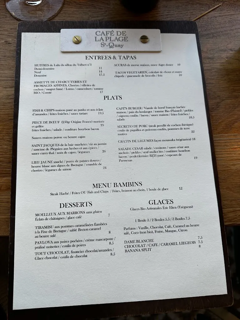 Menu_Le Café de la Plage_Saint-Quay-Portrieux_image_1