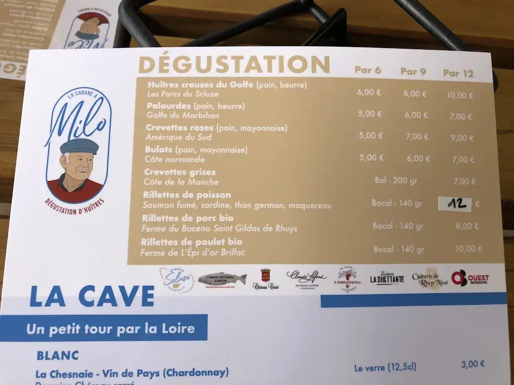 Menu_La Cabane à Milo Dégustation_Sarzeau_image_3