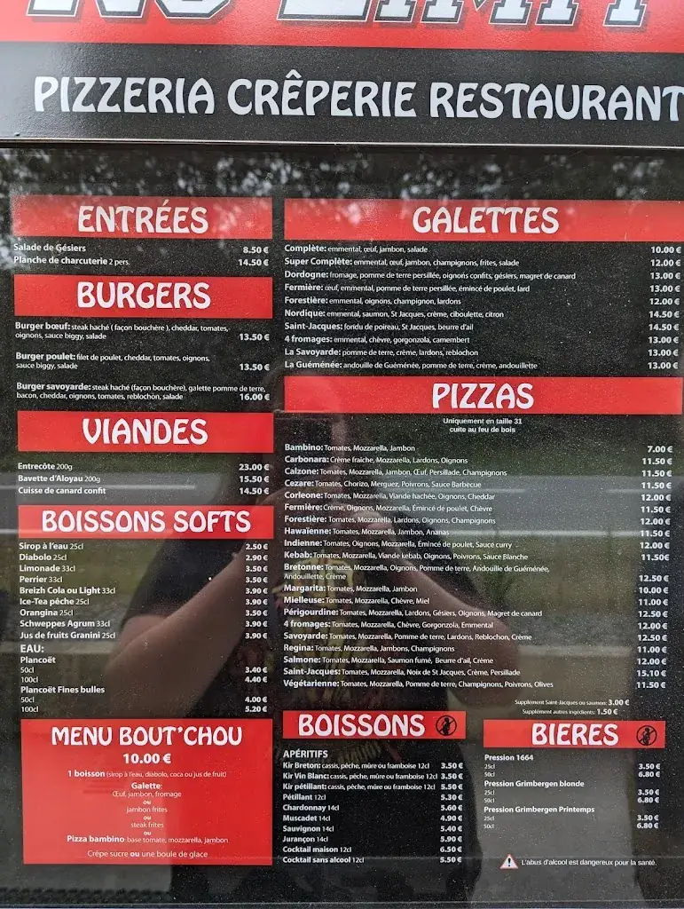 Menu_No Limit pizza_Sens-de-Bretagne_imagen_2