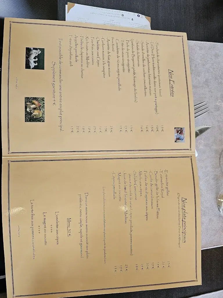 Menu_Restaurant Bar Chez Courbet_Sévignacq_image_2