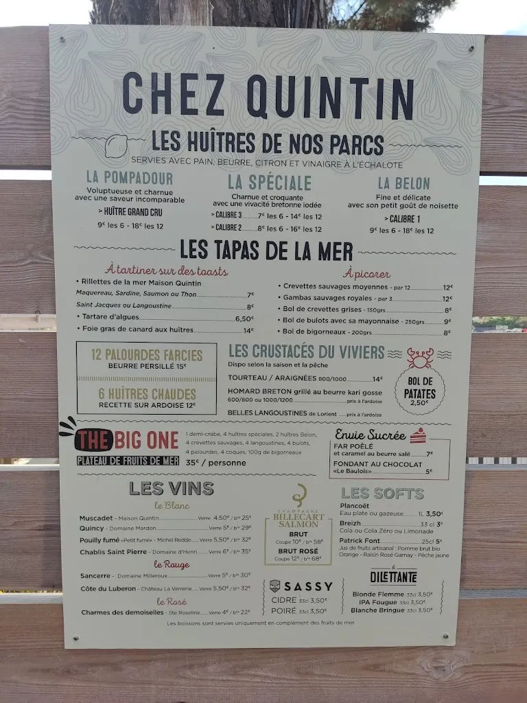 Menu_MAISON QUINTIN - La Dégustation_Saint-Philibert_image_2