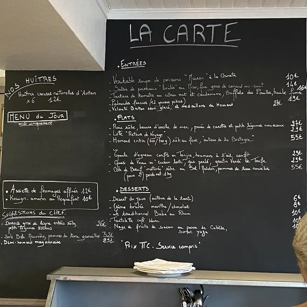 Menu_Le Surcouf - Restaurant La Trinité-sur-Mer_Trinité-sur-Mer_image_1