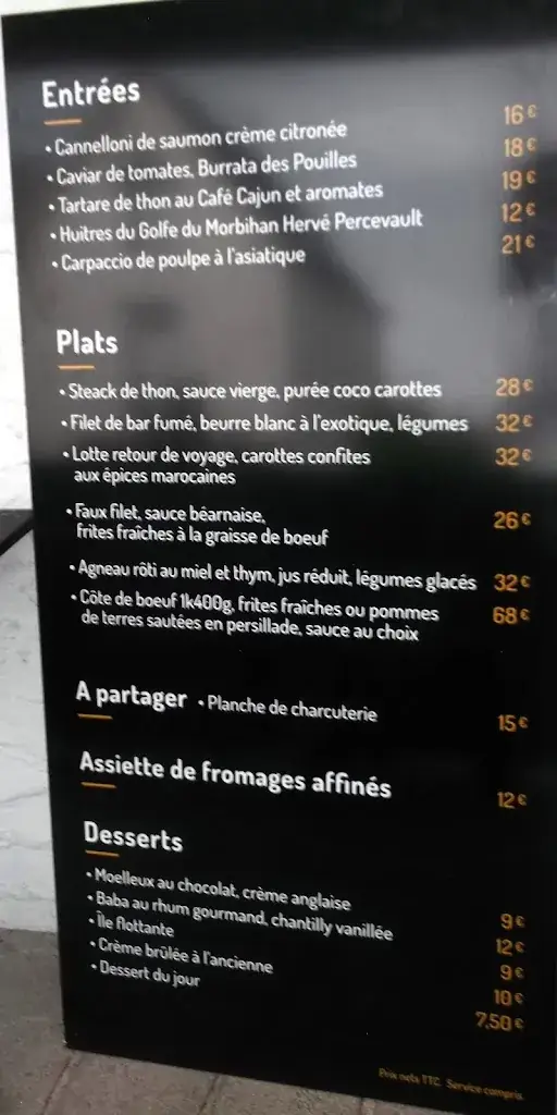 Menu_Le Surcouf - Restaurant La Trinité-sur-Mer_Trinité-sur-Mer_image_2