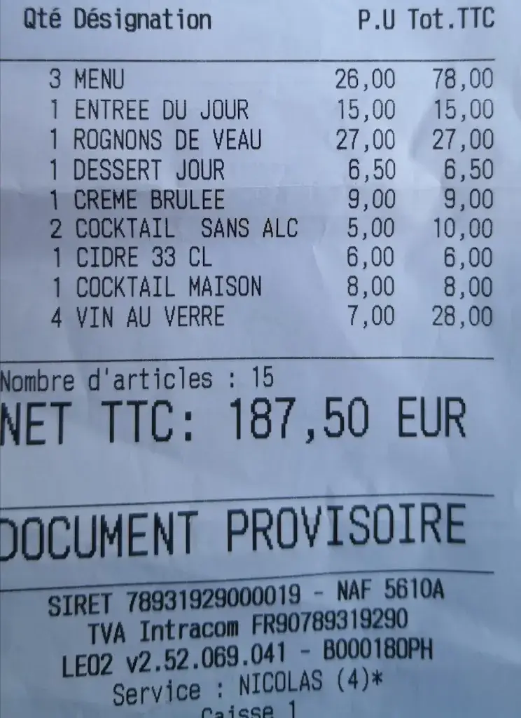 Menu_Le Surcouf - Restaurant La Trinité-sur-Mer_Trinité-sur-Mer_image_4