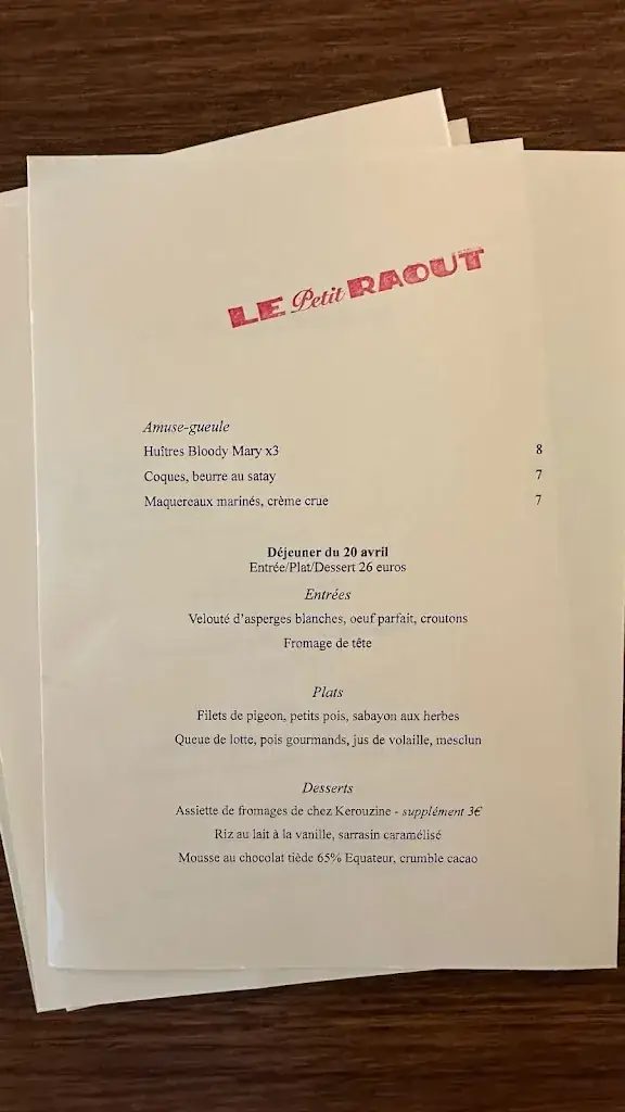 Menu_Le Petit Raout_Trinité-sur-Mer_image_1