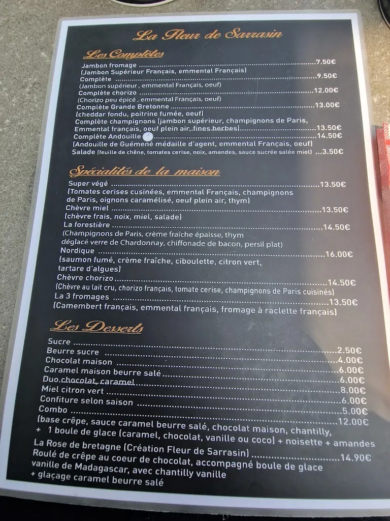 Menu_La Fleur de Sarrasin_Saint-Benoît-des-Ondes_image_1