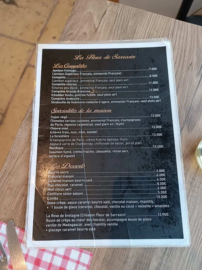 Menu_La Fleur de Sarrasin_Saint-Benoît-des-Ondes_image_2