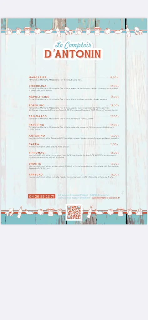 Menu_LE COMPTOIR D ANTONIN_Craponne_immagine_3