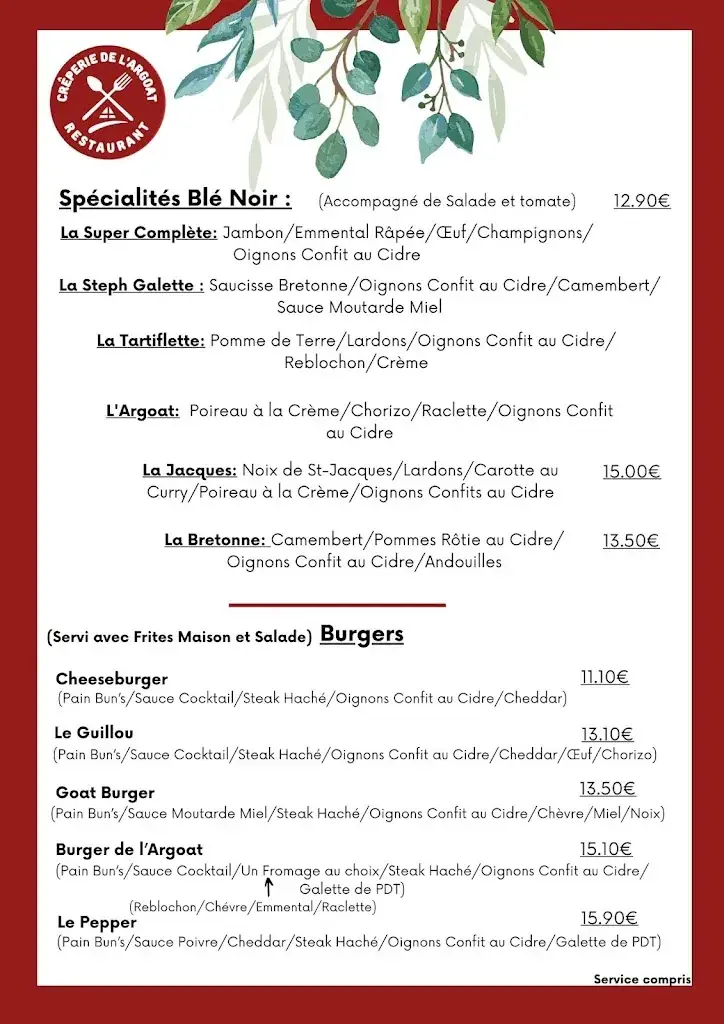 Menu_Creperie - Restaurant De L'argoat_Sizun_image_2