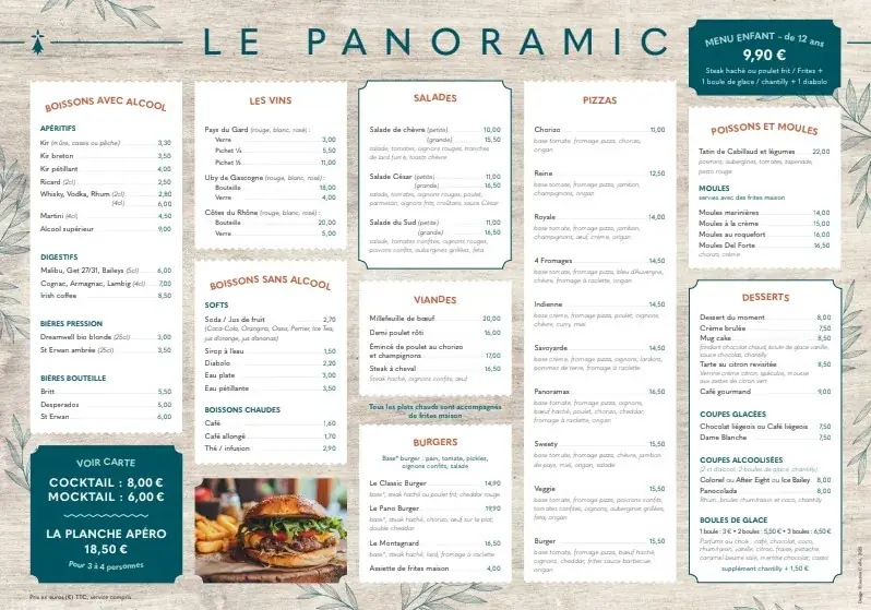 Menu_Restaurant Le Panoramic_Telgruc-sur-Mer_image_1