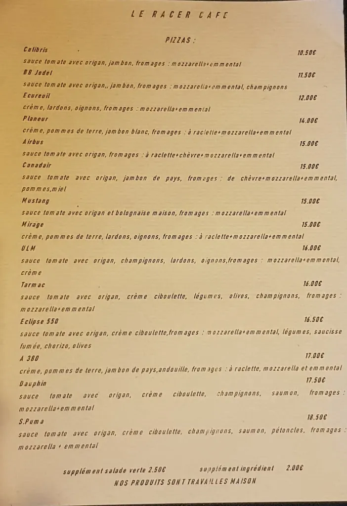 Menü_Le Racer Café_Trélivan_Bild_3