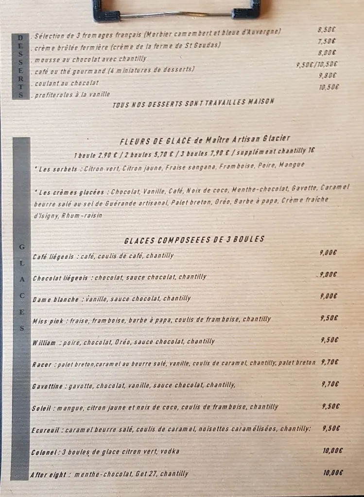 Menü_Le Racer Café_Trélivan_Bild_4