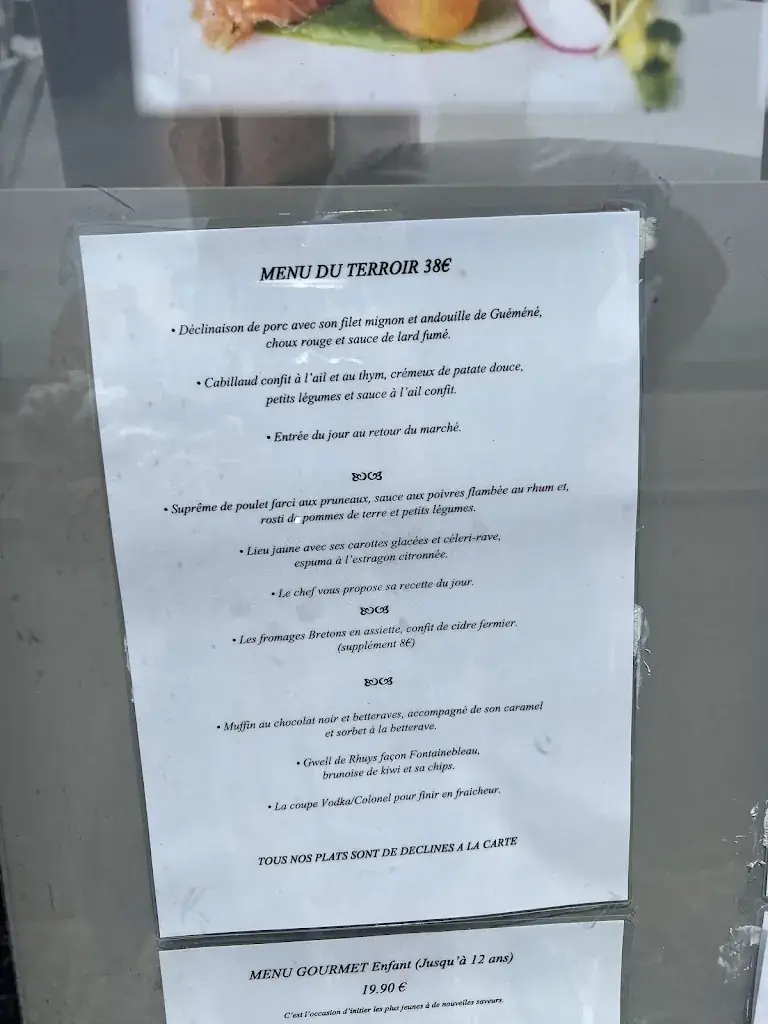 Menu_Restaurant Latitude 47 - Damgan - Morbihan - Bretagne_Damgan_immagine_4