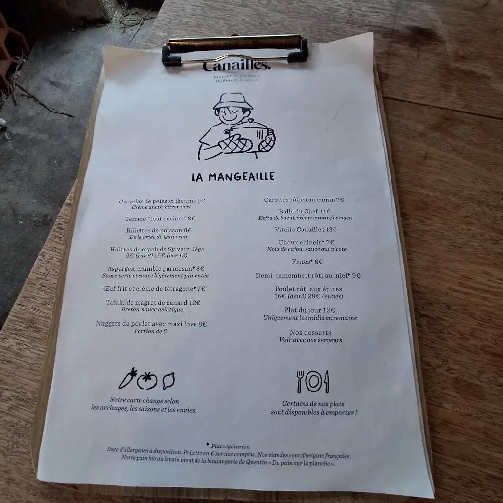 Menu_Bar Restaurant Guinguette Canailles_Saint-Pierre-Quiberon_image_1