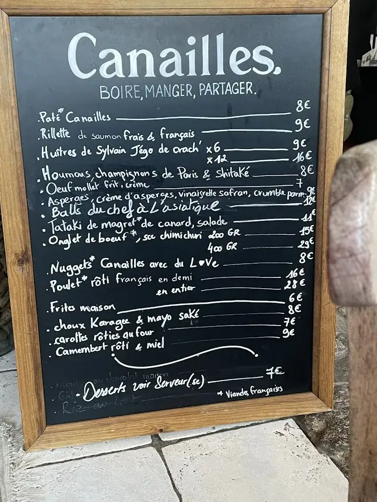 Menu_Bar Restaurant Guinguette Canailles_Saint-Pierre-Quiberon_image_3