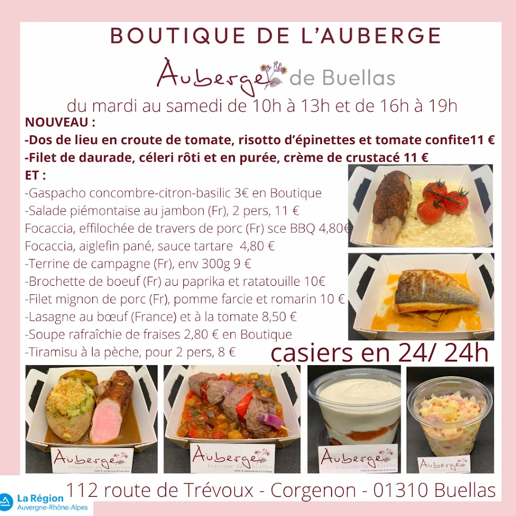 Menu_Auberge Bressane de Buellas_Buellas_image_2