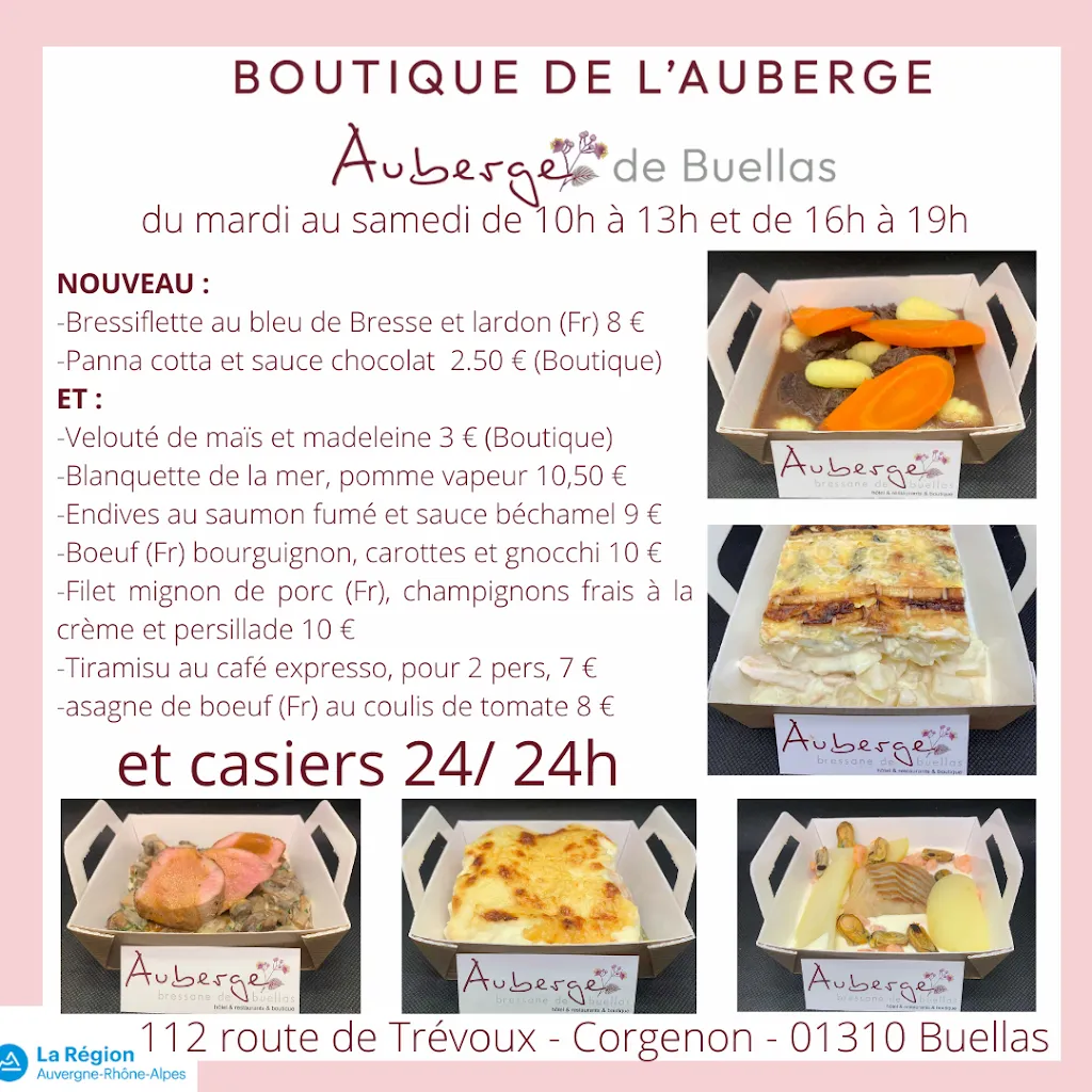 Menu_Auberge Bressane de Buellas_Buellas_image_3