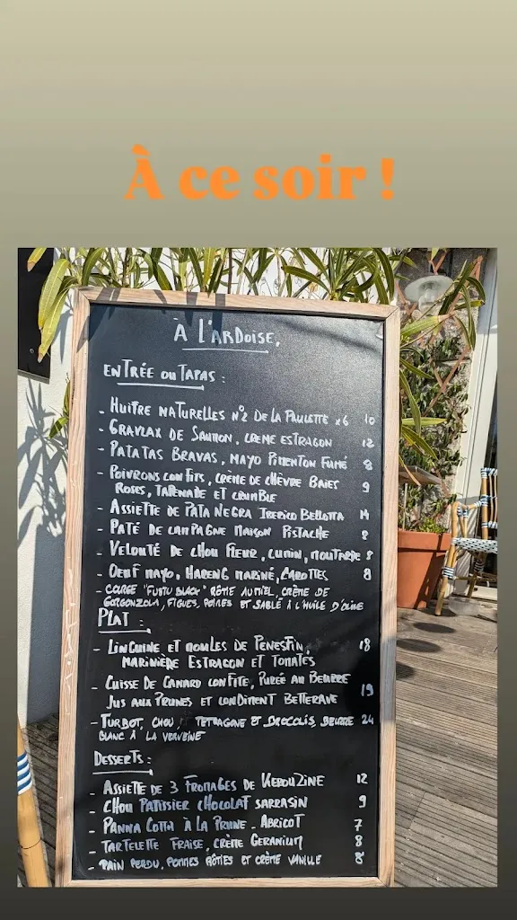 Menu_BDS restaurant_Saint-Pierre-Quiberon_image_1