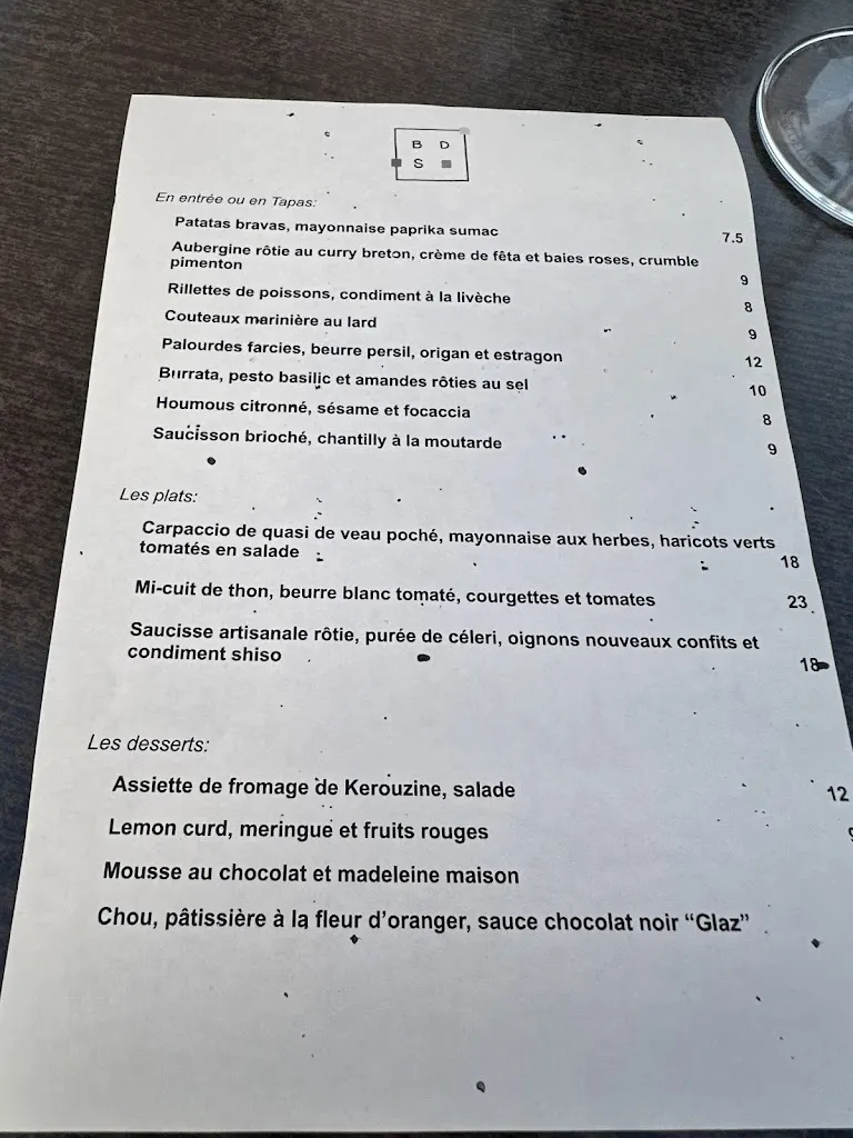 Menu_BDS restaurant_Saint-Pierre-Quiberon_image_4