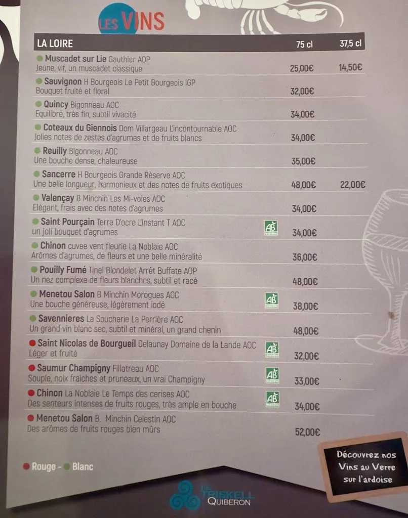 Menu_Le Triskell_Quiberon_immagine_1