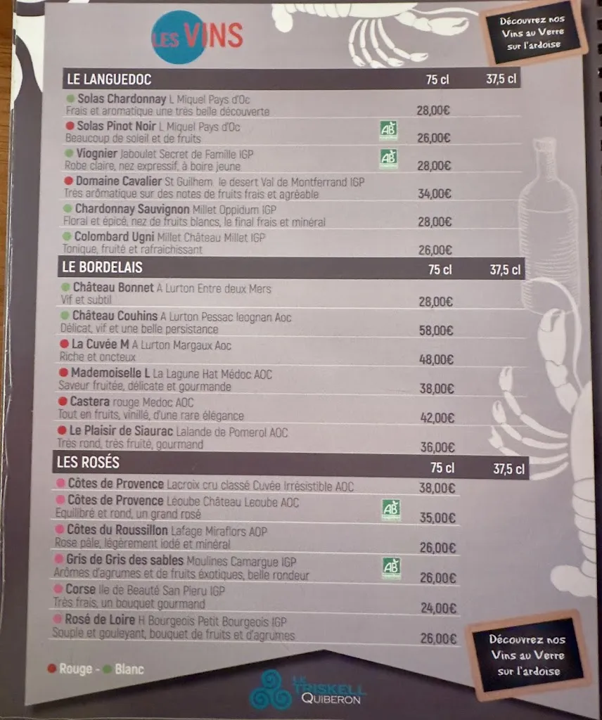 Menu_Le Triskell_Quiberon_immagine_4
