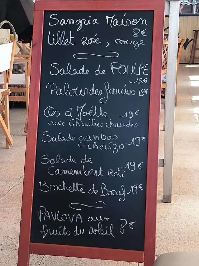 Menu_Beach Bar Quiberon_Saint-Pierre-Quiberon_image_1