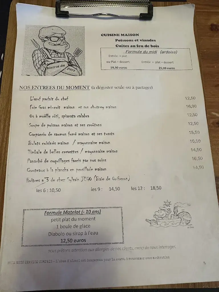 Menu_Bistrot du Port_Quiberon_image_2