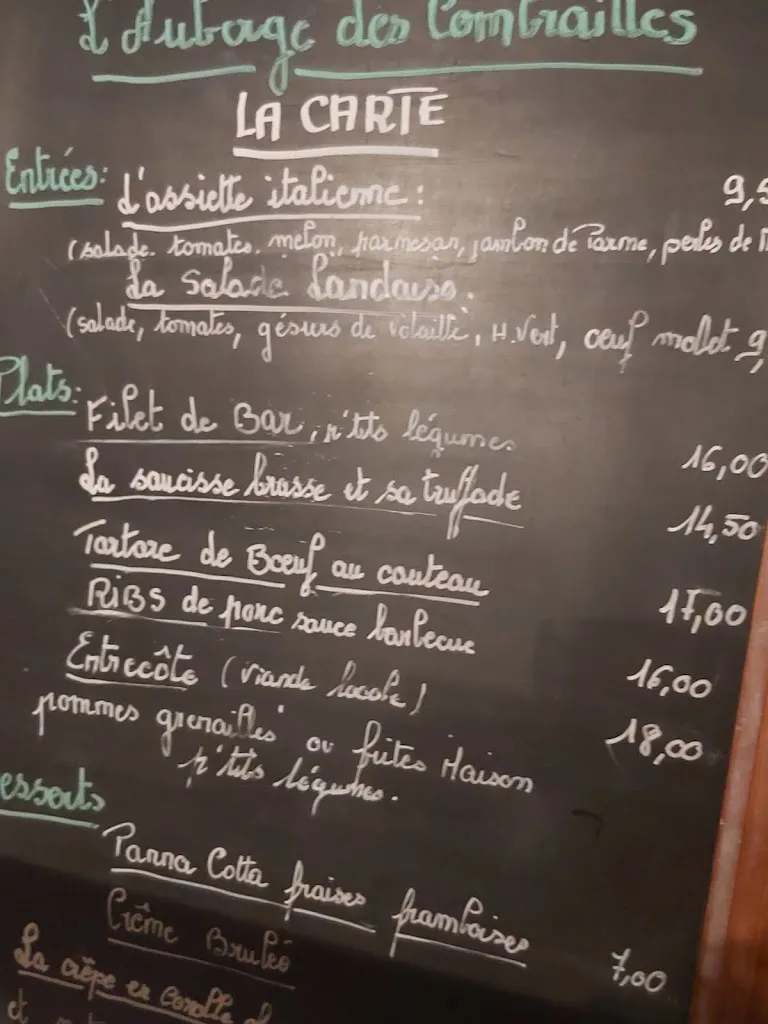 Menu_Auberge des Combrailles_Moureuille_image_2