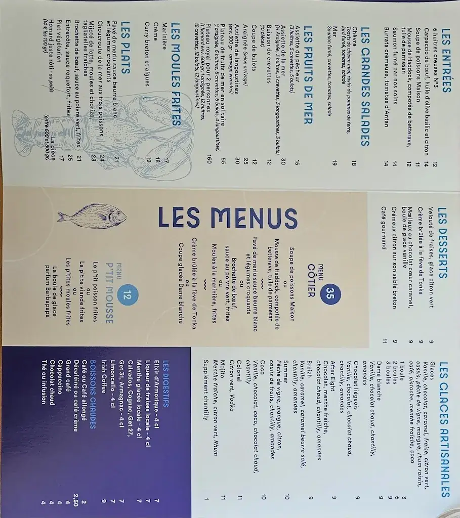 Menu_Le Transat Restaurant_Trégastel_image_1