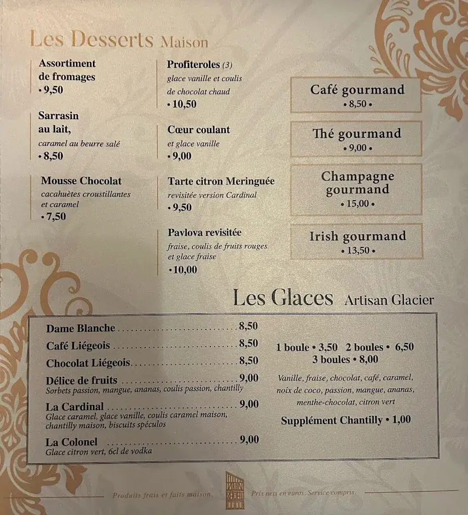 Menu_Le Cardinal Vannes_Vannes_image_1