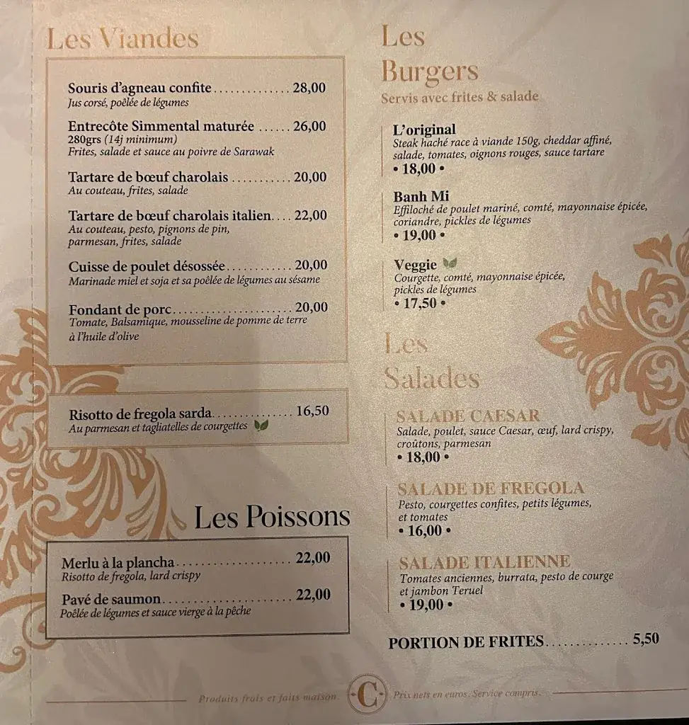 Menu_Le Cardinal Vannes_Vannes_image_3