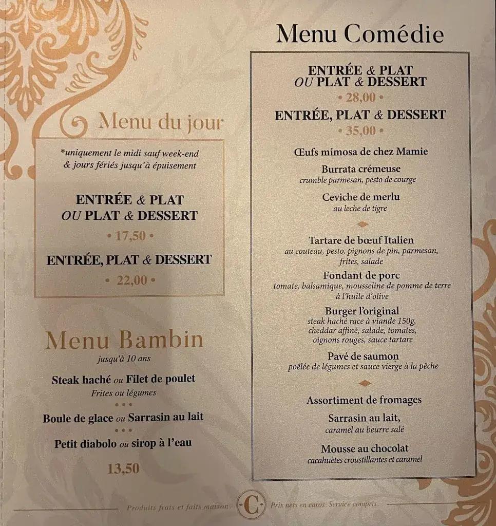 Menu_Le Cardinal Vannes_Vannes_image_4
