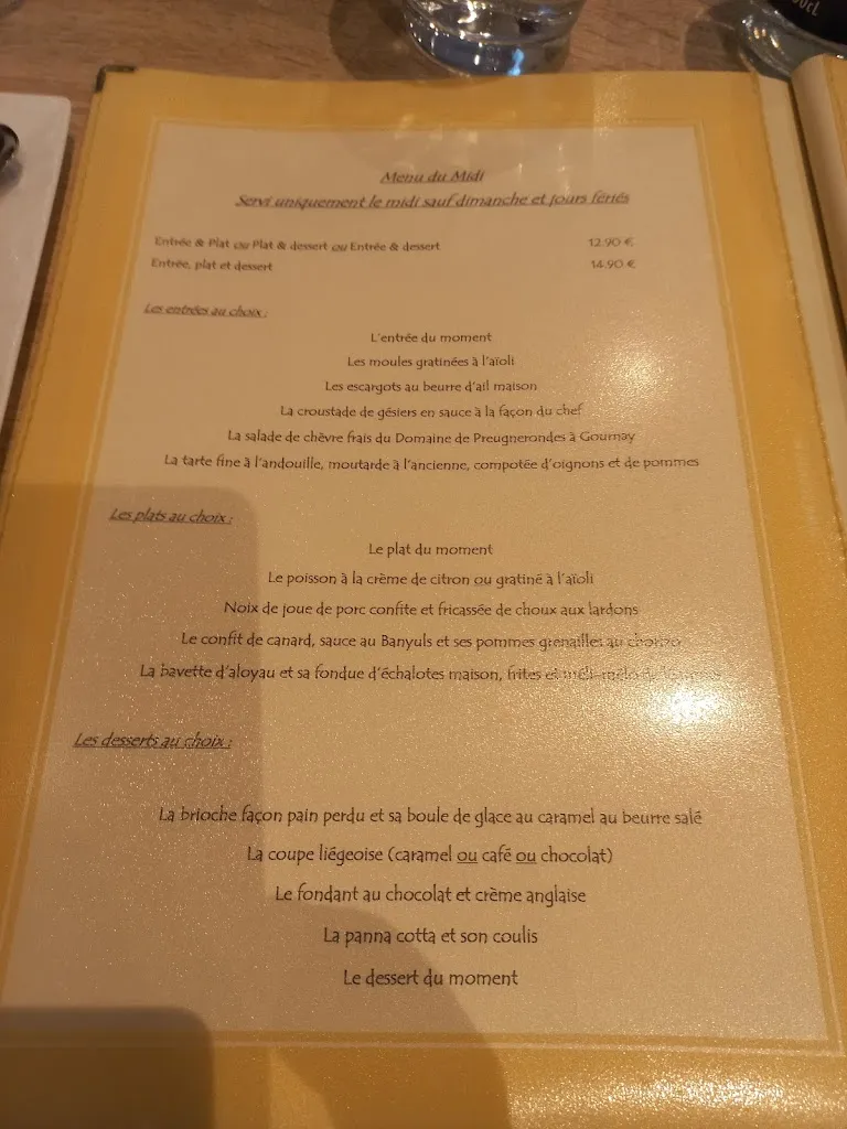 Menu_Restaurant Le P'tit Pont_Ardentes_image_3