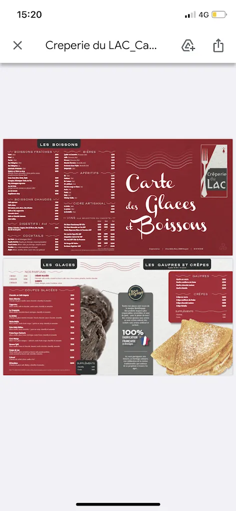 Menu_Crêperie Du Lac_Taupont_image_1