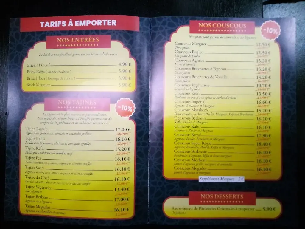 Menu_Restaurant Le Riad_Ploërmel_image_3