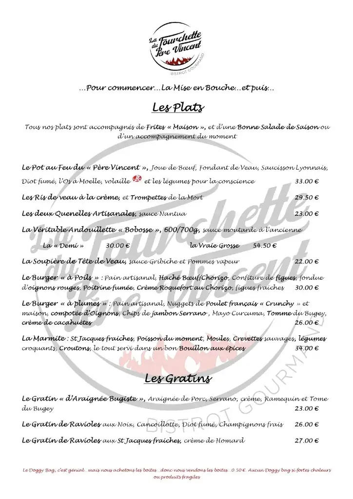 Menu_La Fourchette du Père Vincent_Ambérieu-en-Bugey_image_3