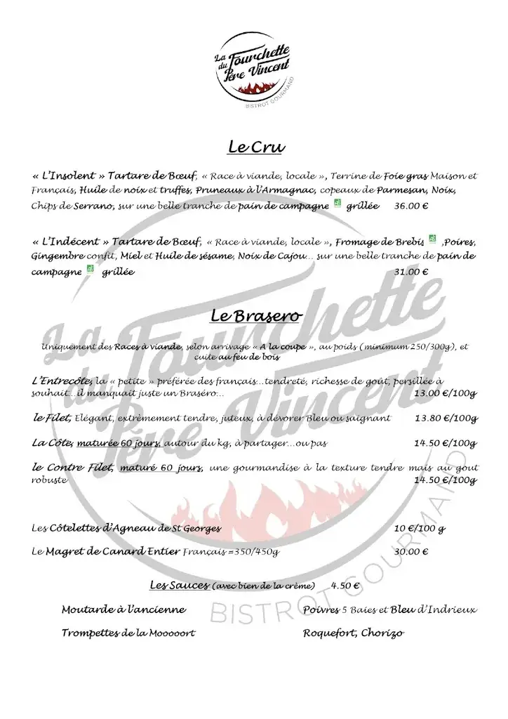 Menu_La Fourchette du Père Vincent_Ambérieu-en-Bugey_image_4