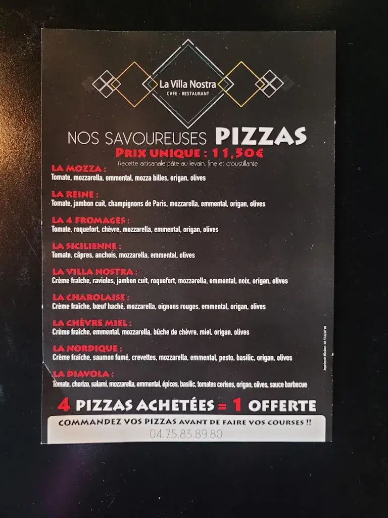 Menü_La Villa Nostra_Bourg-lès-Valence_Bild_1