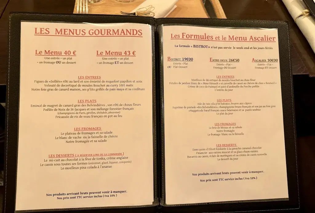 Menu_Restaurant L'Ascalier_Brou_image_1