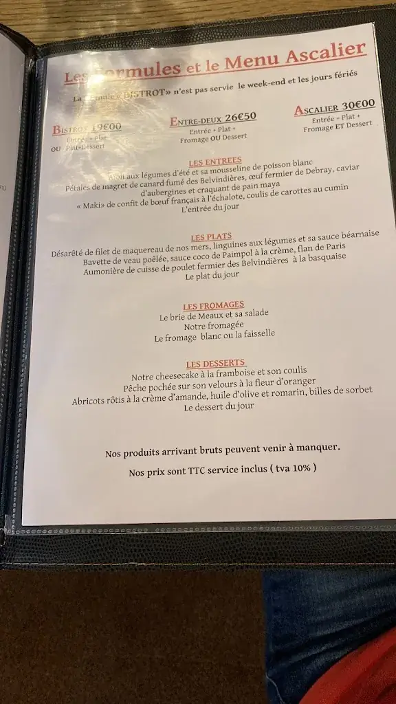 Menu_Restaurant L'Ascalier_Brou_image_3