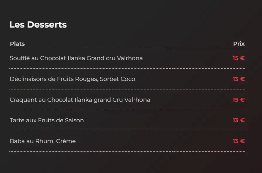 Menu_Restaurant Le Cénacle_Tremblay-en-France_image_1