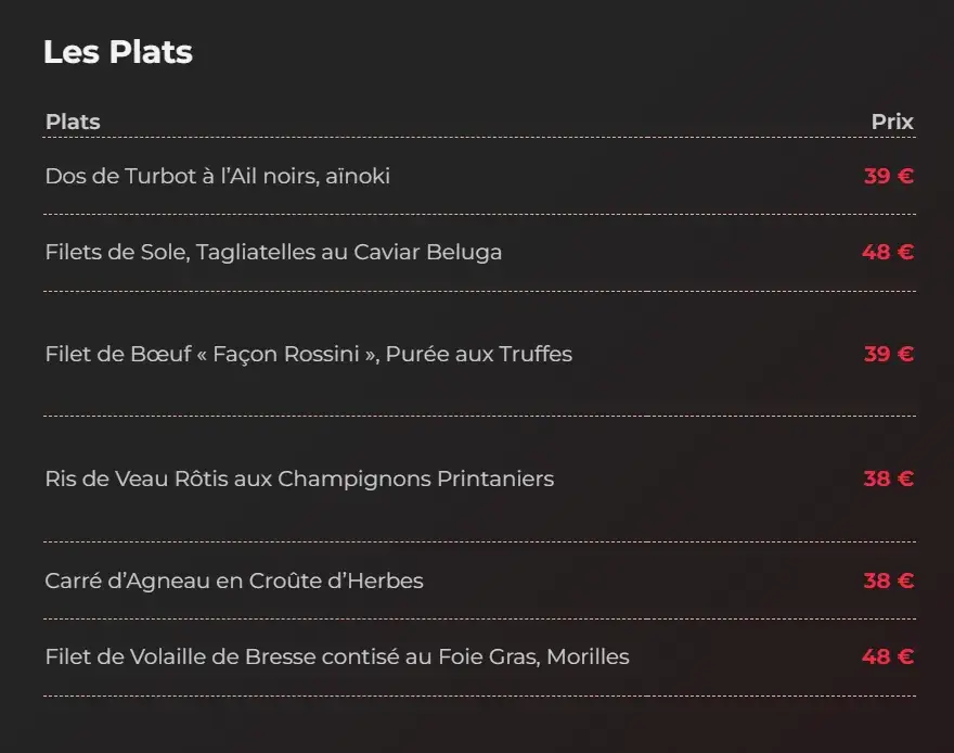 Menu_Restaurant Le Cénacle_Tremblay-en-France_image_2