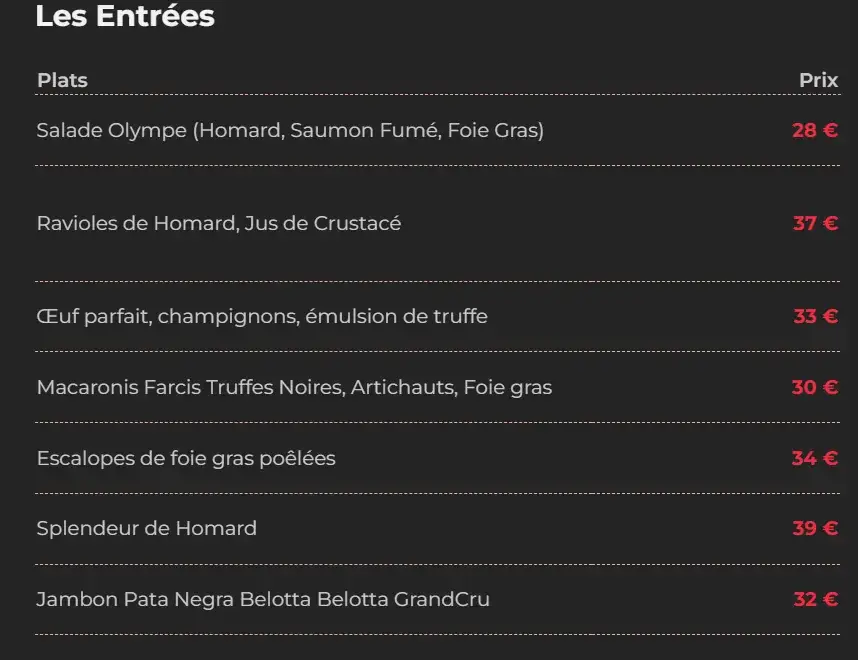 Menu_Restaurant Le Cénacle_Tremblay-en-France_image_3