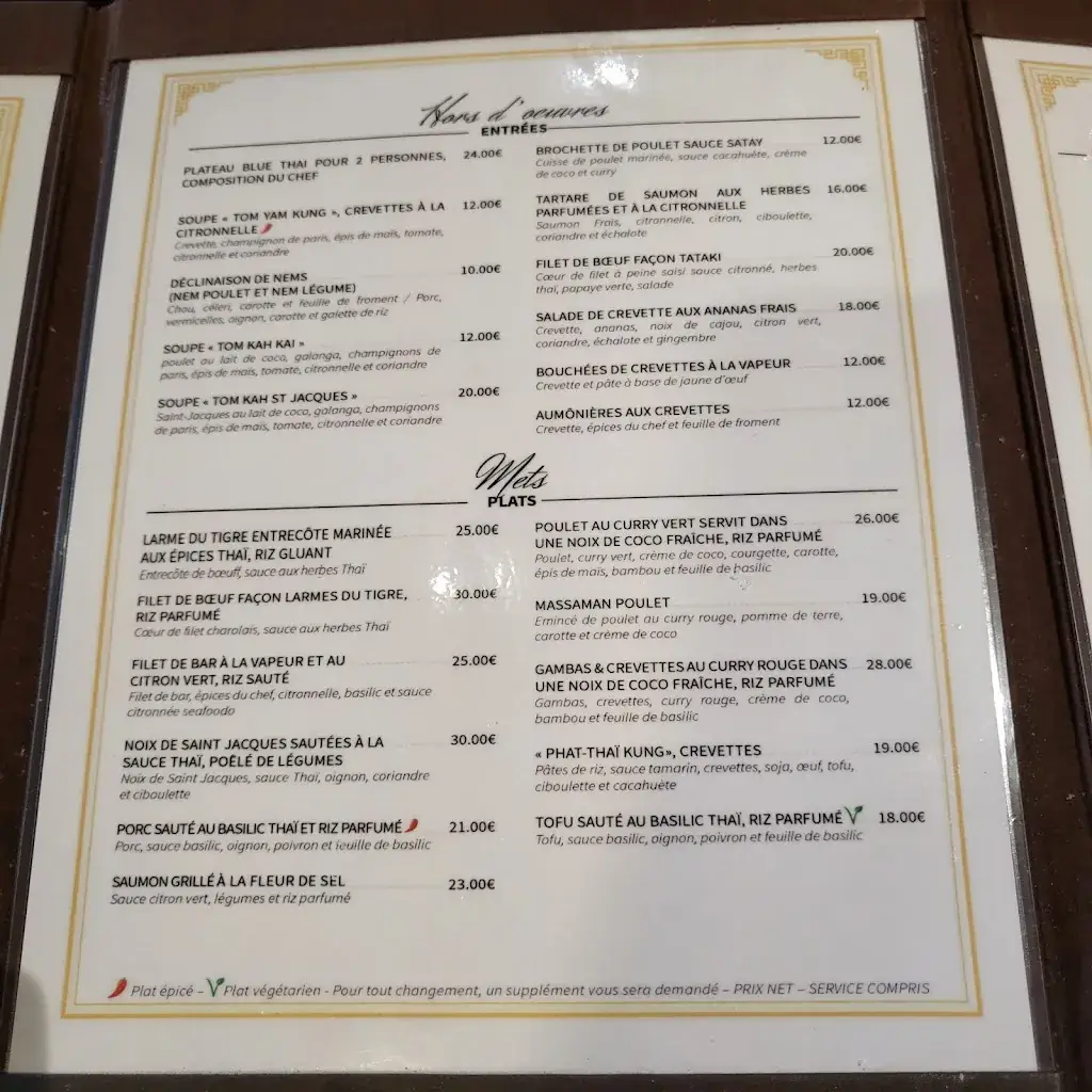 Menu_Blue Thaï_Tremblay-en-France_image_2