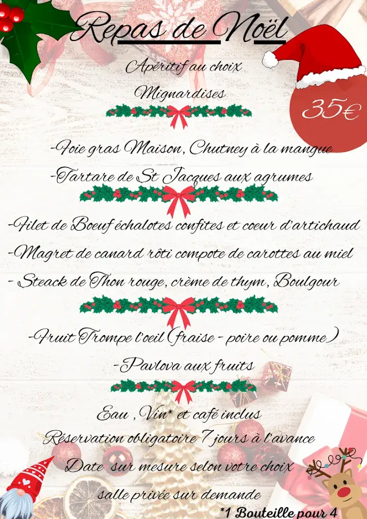 Menu_Restaurant le potager de Kristine_Tremblay-en-France_image_1