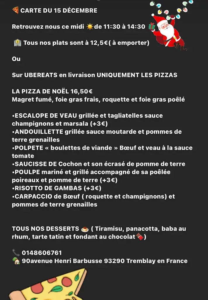 Menu_AL RISTORANTE TRATTORIA, , _Tremblay-en-France_image_3