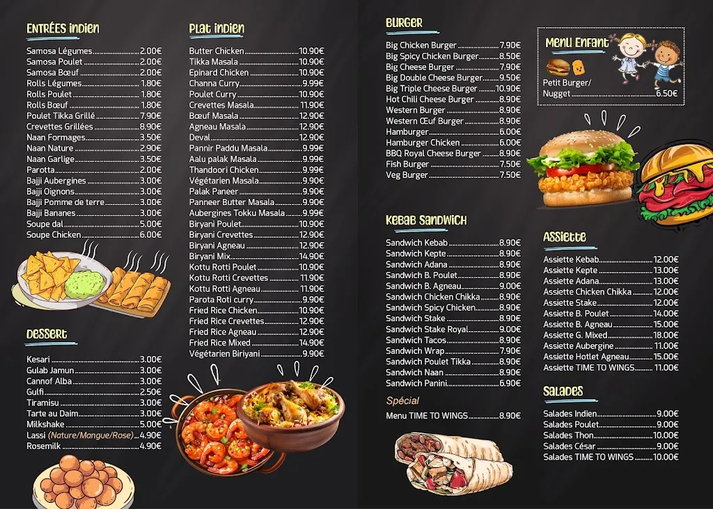 Menu_Time To Wings_Tremblay-en-France_image_2